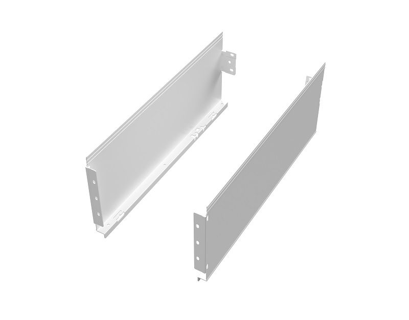 Комплект боковин длиной 350 мм ящика Firmax Ultraslim, (две боковины, комплект крепежа, две заглушки) высота 159 мм, белый. Рис. 1 Комплект боковин длиной 350 мм ящика Firmax Ultraslim, (две боковины, комплект крепежа, две заглушки) высота 159 мм, белый. Рис. 1