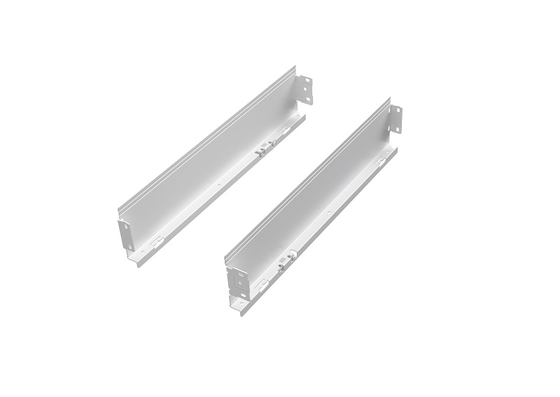 Комплект боковин длиной 450 мм ящика Firmax Ultraslim, (две боковины, комплект крепежа, две заглушки) высота 89 мм, белый. Рис. 1 Комплект боковин длиной 450 мм ящика Firmax Ultraslim, (две боковины, комплект крепежа, две заглушки) высота 89 мм, белый. Рис. 1