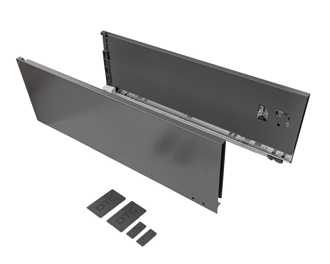 Комплект боковин ящика DTC Magic Pro, длина 300 мм, высота 174 мм, Антрацит. Рис. 1 Комплект боковин ящика DTC Magic Pro, длина 300 мм, высота 174 мм, Антрацит. Рис. 1