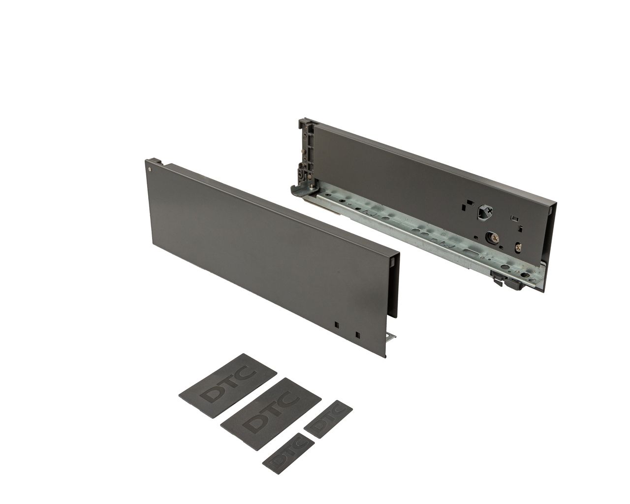 Комплект боковин ящика DTC Magic Pro, длина 300 мм, высота 88 мм, Антрацит