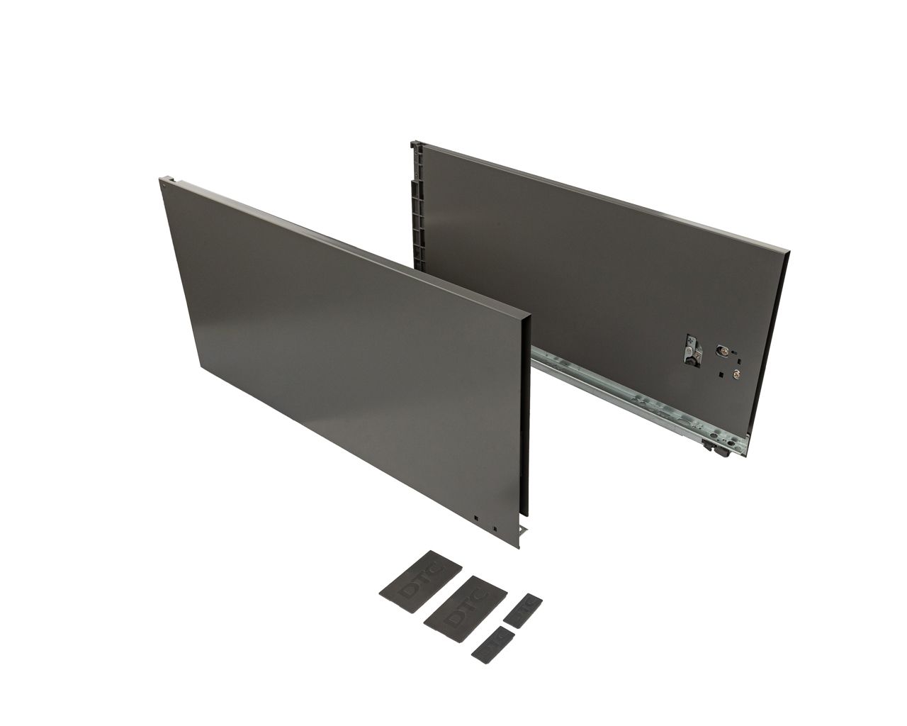 Комплект боковин ящика DTC Magic Pro, длина 500 мм, высота 238 мм, Антрацит