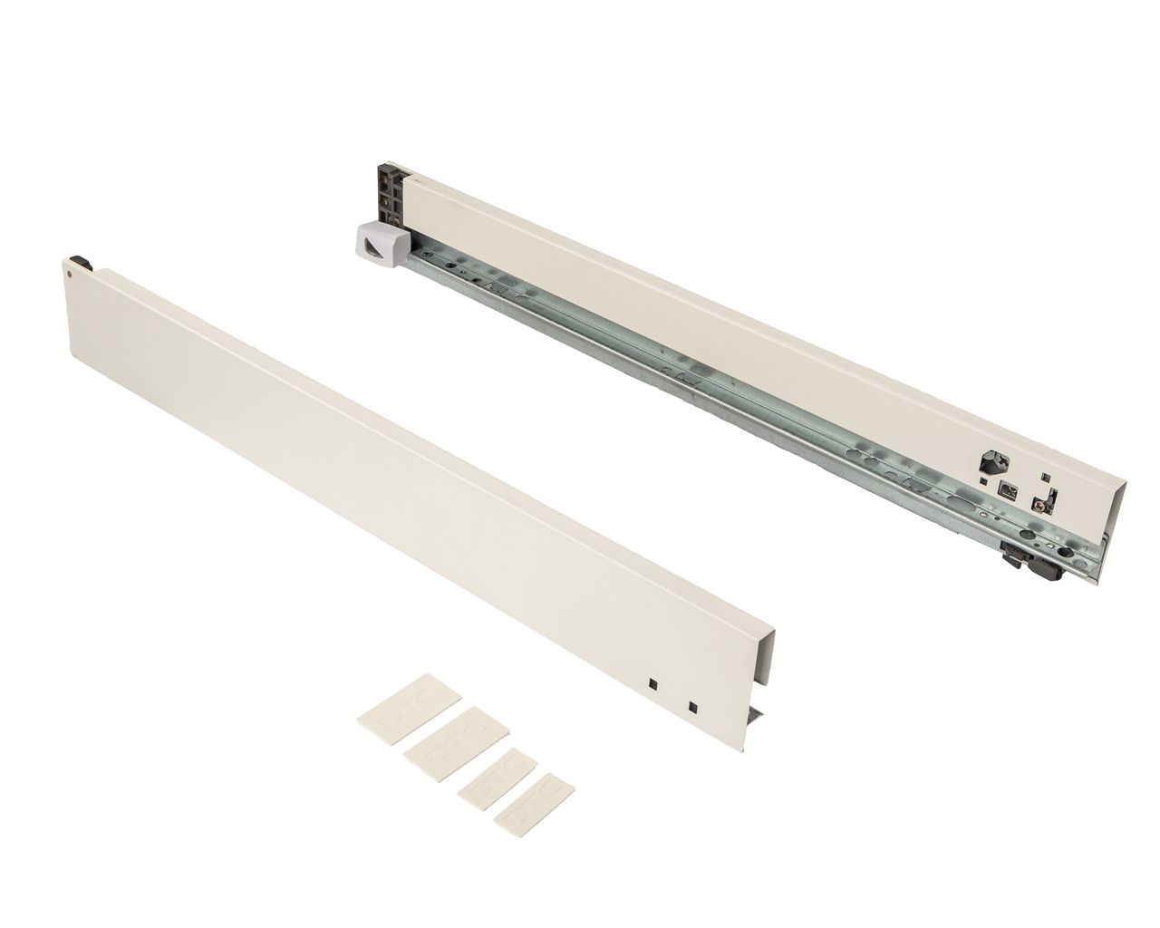 Комплект боковин ящика DTC Magic Pro, длина 500 мм, высота 62,5 мм, Белый. Рис. 1