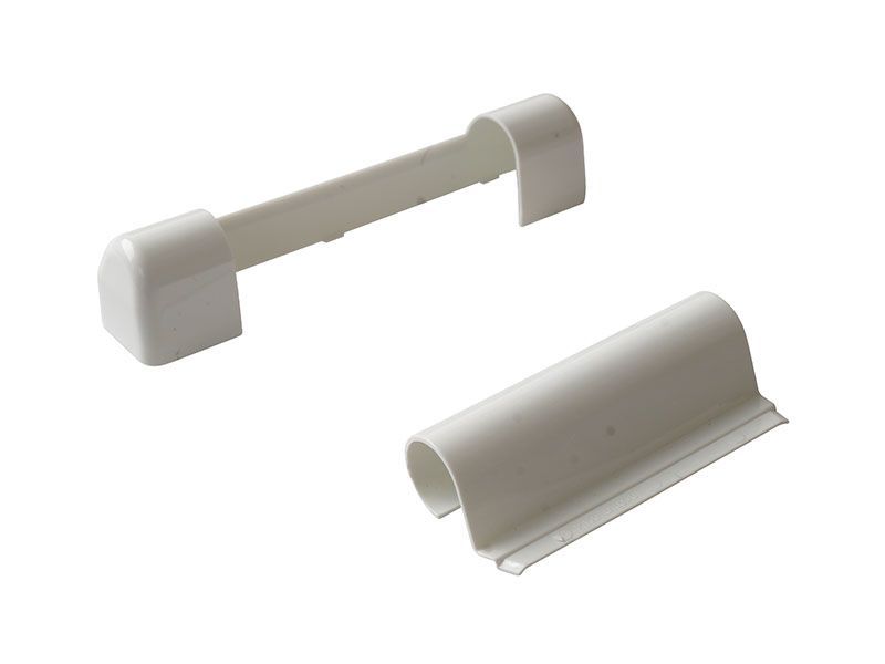 Комплект дек. накладок средней петли RAL9016 Белый (2 позиции). Рис. 2 Комплект дек. накладок средней петли RAL9016 Белый (2 позиции). Рис. 2