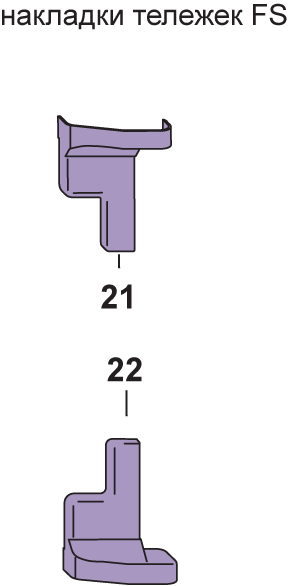 Комплект декоративных накладок D FS белый. Рис. 2 Комплект декоративных накладок D FS белый. Рис. 2