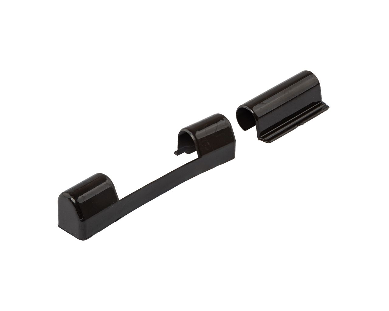 Комплект декоративных накладок на среднюю (фрамужную) петлю (2 позиции) коричневый