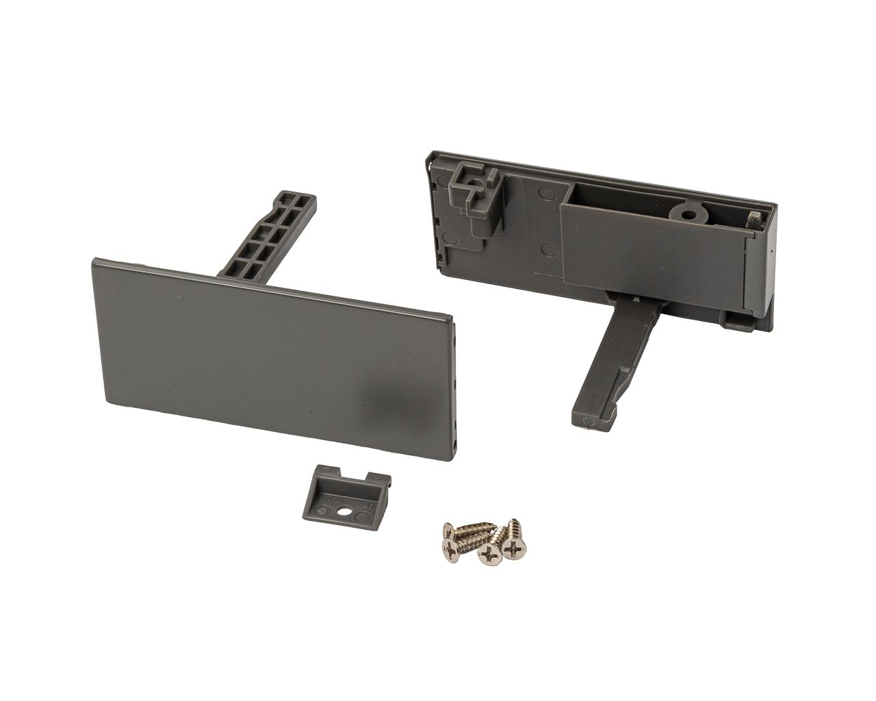 Комплект держателей передней панели ящика DTC Magic Pro для высоты 88 мм, антрацит. Рис. 1 Комплект держателей передней панели ящика DTC Magic Pro для высоты 88 мм, антрацит. Рис. 1