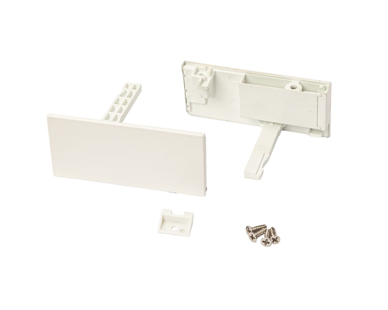 Комплект держателей передней панели ящика DTC Magic Pro для высоты 88 мм, белый. Рис. 1 Комплект держателей передней панели ящика DTC Magic Pro для высоты 88 мм, белый. Рис. 1