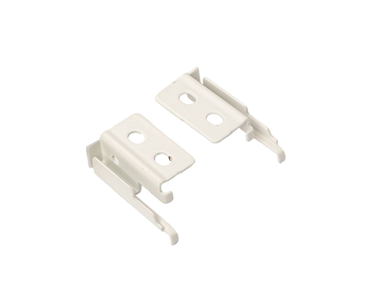 Комплект держателей задней стенки (L+R)  для ящика DTC Magic Pro под духовку высотой 62 мм, белый. Рис. 1