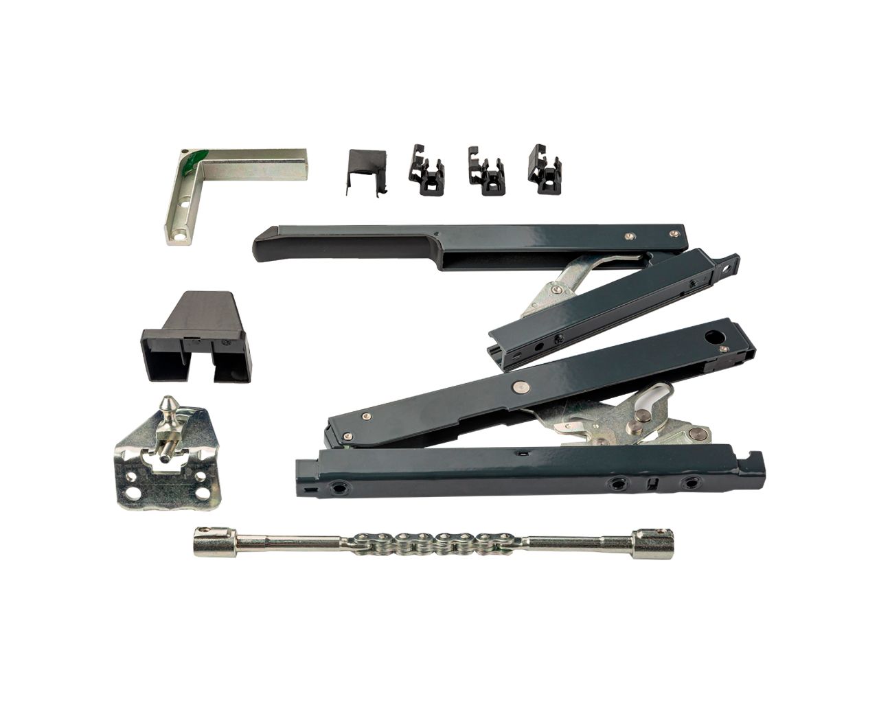 Комплект фрамужный VENTUS антрацит RAL7016. Рис. 2