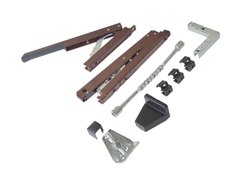 Комплект фрамужный VENTUS, коричневый RAL8017. Рис. 2