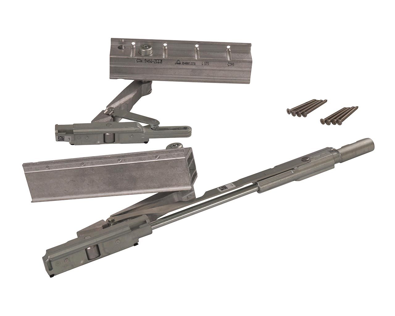 Комплект ходовых механизмов с демпфером, Alversa PS ALU, 160 кг, левый. Рис. 1