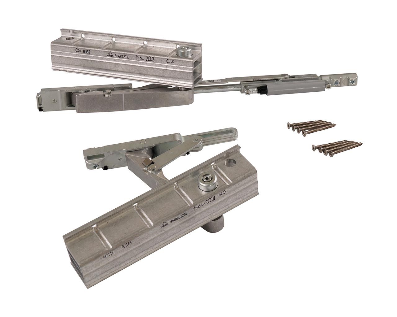 Комплект ходовых механизмов с демпфером, Alversa PS ALU, 160 кг, правый. Рис. 1