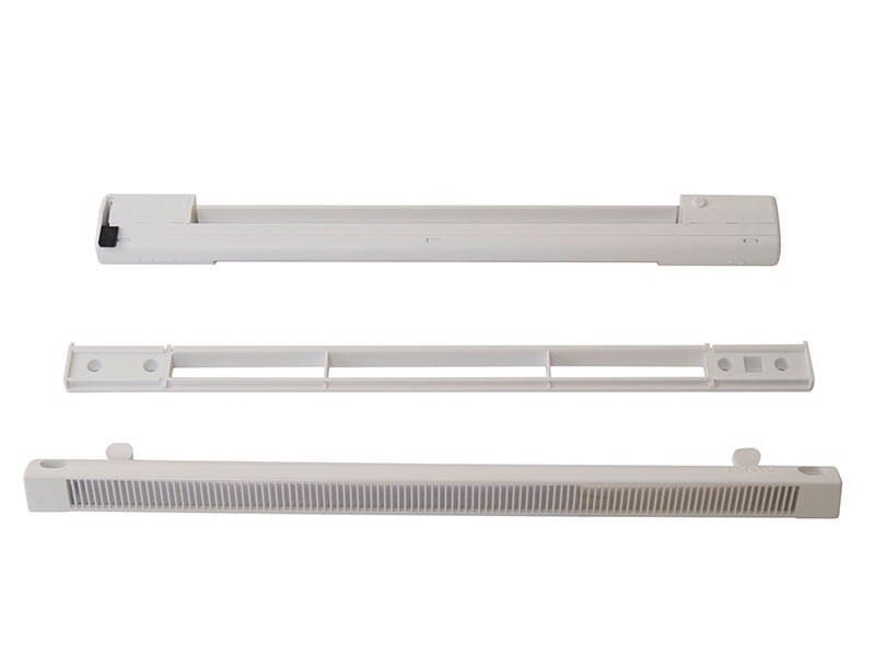 Комплект: приточное гигрорегулируемое устройство EMM, козырек ASAM 5-35 м3/ч, EMM 707 TB, белый RAL9003. Рис. 1