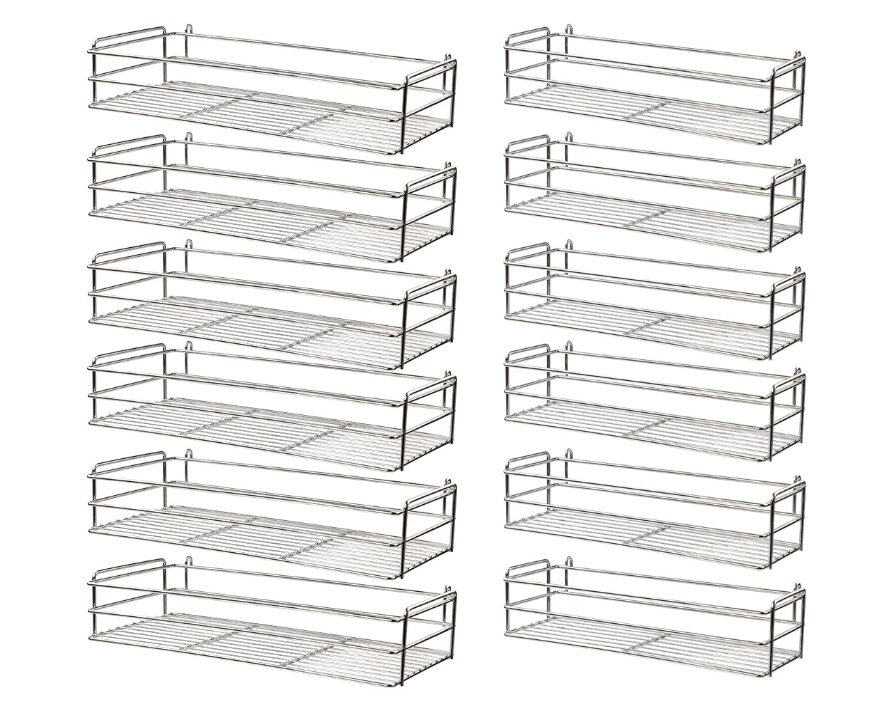 Комплект корзин (6 пар) колонны выдвижной  Firmax Smartline в базу 600 мм, H=1765мм. Рис. 1