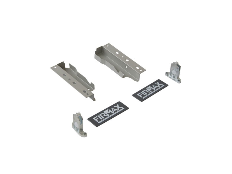 Комплект креплений Firmax высота 135 мм (Держатели фасада, держатели задней стенки, заглушки) для ящика Newline, серый. Рис. 3 Комплект креплений Firmax высота 135 мм (Держатели фасада, держатели задней стенки, заглушки) для ящика Newline, серый. Рис. 3