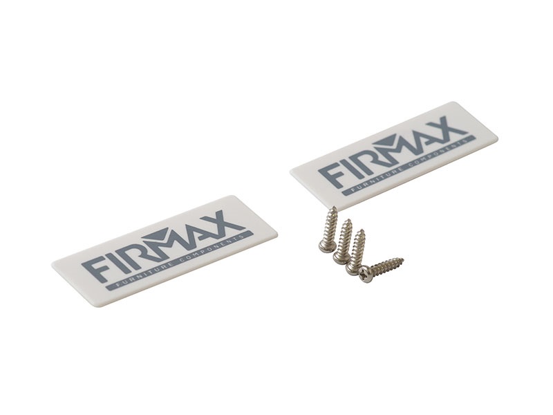 Комплект креплений Firmax высота 135 мм под 1 рейлинг (Соединители передней панели, держатели задней стенки, заглушки, винты) для внутреннего ящика Newline, белый. Рис. 3