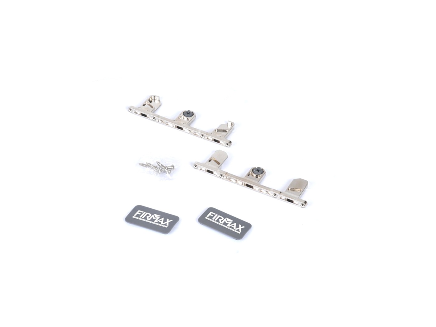 Комплект креплений Firmax высота 185 мм (Держатели фасада, заглушки) для ящика Slimline, антрацит. Рис. 1 Комплект креплений Firmax высота 185 мм (Держатели фасада, заглушки) для ящика Slimline, антрацит. Рис. 1