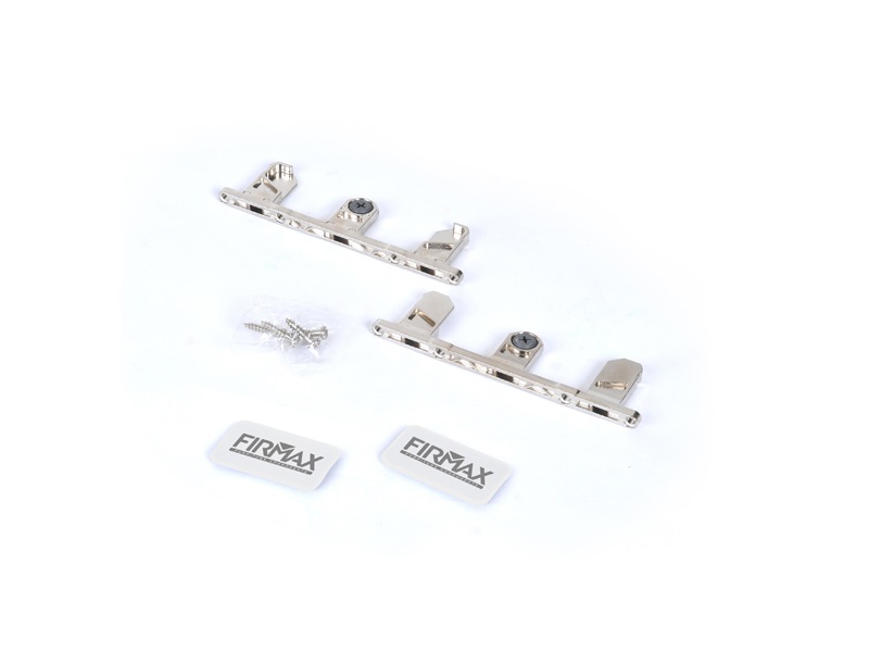 Комплект креплений Firmax высота 185 мм (Держатели фасада, заглушки) для ящика Slimline, перламутр. Рис. 1