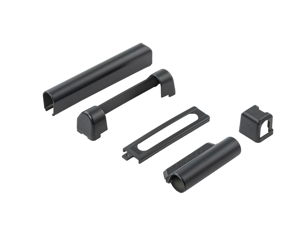 Комплект накладок для нижней и верхней петли на коробке ПВХ, антрацит RAL7016. Рис. 2