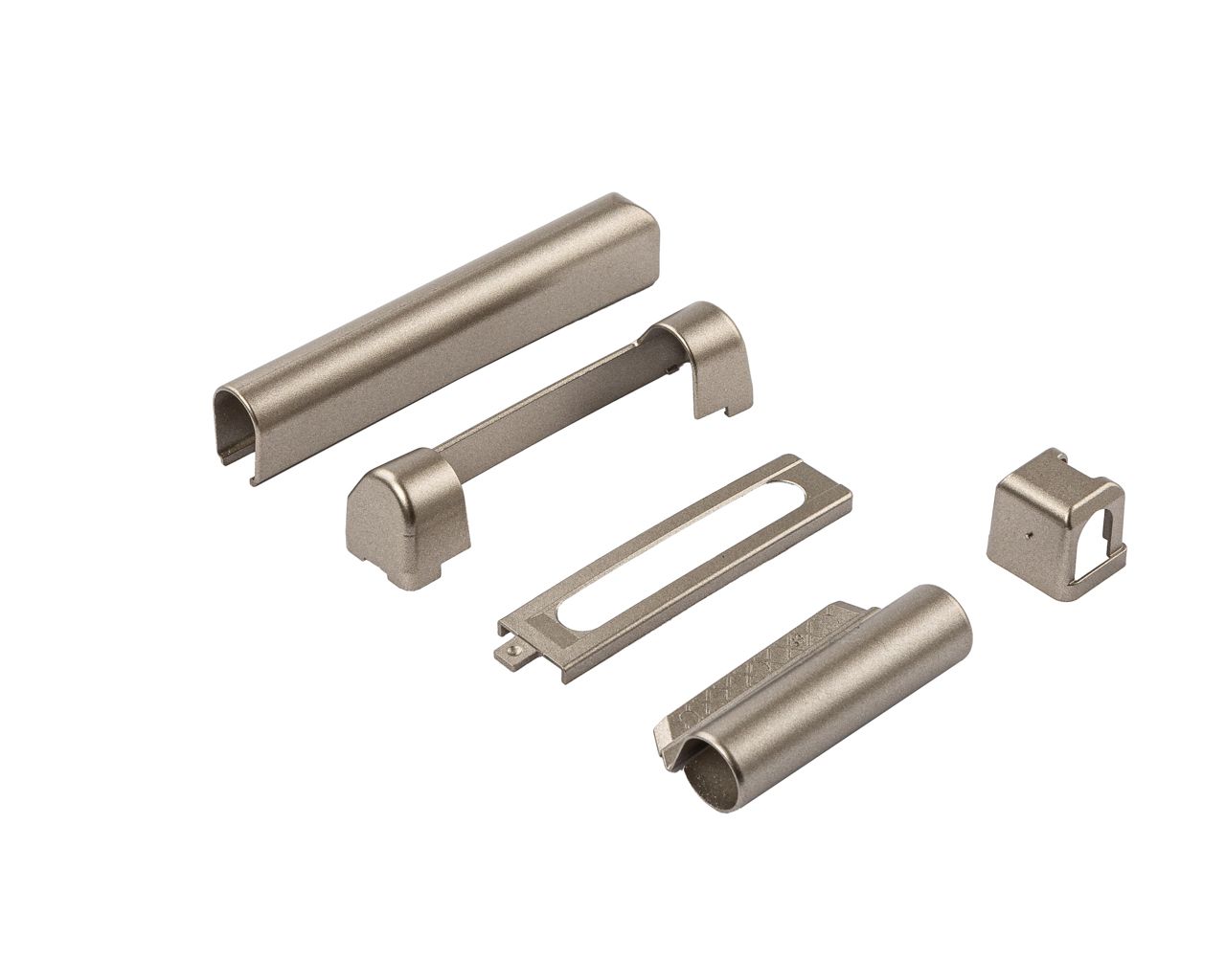 Комплект накладок для нижней и верхней петли на коробке ПВХ, титан. Рис. 2 Комплект накладок для нижней и верхней петли на коробке ПВХ, титан. Рис. 2