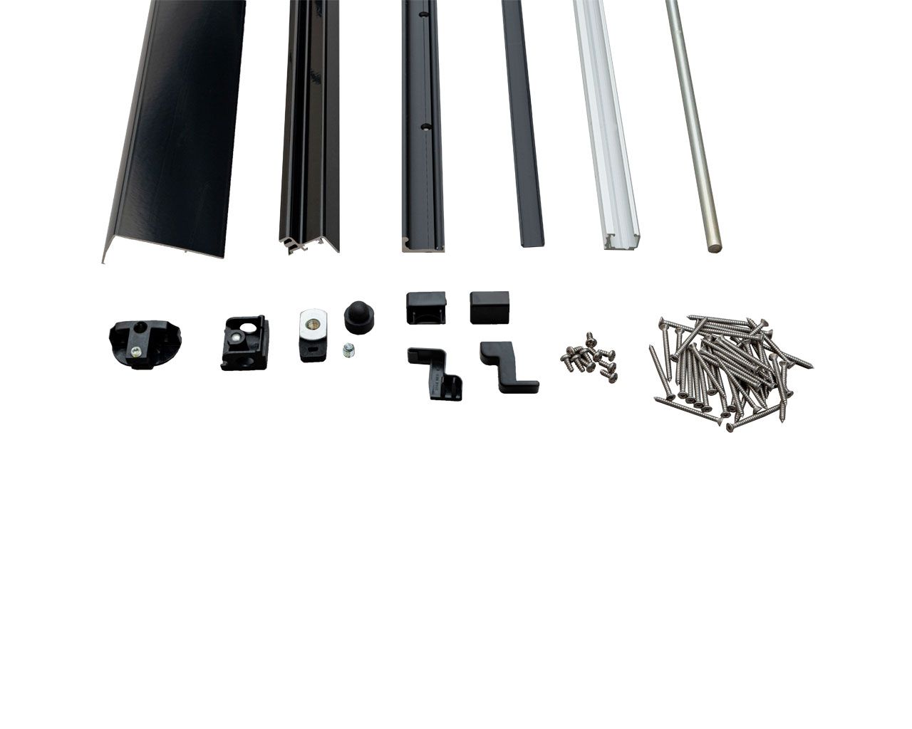 Комплект направляющих  Alu-HKS, 931-1280/2630, черный. Рис. 1