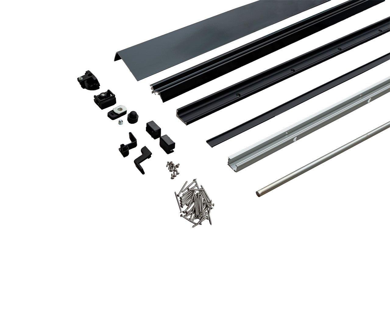 Комплект направляющих Alu-HKS, 931-1280/2630, черный. Рис. 2 Комплект направляющих Alu-HKS, 931-1280/2630, черный. Рис. 2