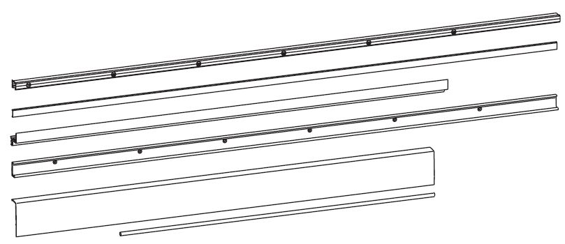 Комплект направляющих GS1000, 881-1080 мм, белый RAL9010, 09762410. Рис. 1