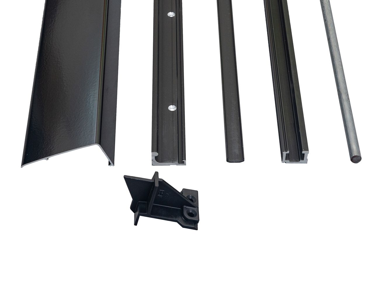 Комплект направляющих PSK COMFORT GR107/240, накладки черные, направляющие черные. Рис. 2