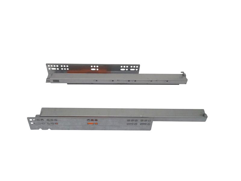 Комплект направляющих Push-to-Open скрытого монтажа Firmax 3D Control  L=450мм, полного выдвижения, для ЛДСП 16мм, 3д регулировка (2 направляющие + 2 крепления). Рис. 2