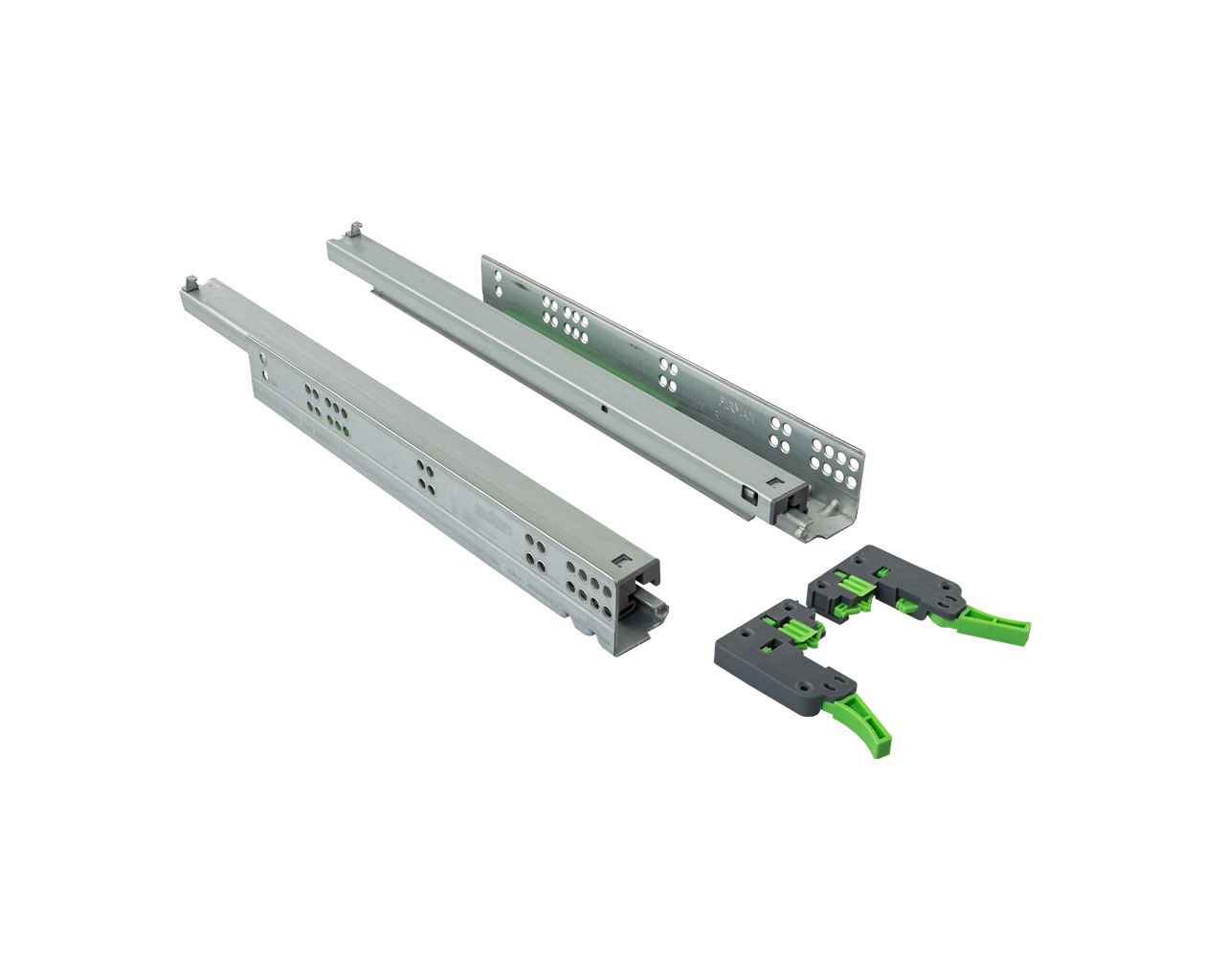 Комплект направляющих Push-to-Open скрытого монтажа Firmax Smartline, L=450мм, полного выдвижения, для ЛДСП 16 мм, (2 направляющие + 2 крепления). Рис. 1 Комплект направляющих Push-to-Open скрытого монтажа Firmax Smartline, L=450мм, полного выдвижения, для ЛДСП 16 мм, (2 направляющие + 2 крепления). Рис. 1