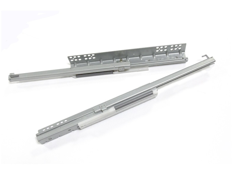 Комплект направляющих скрытого монтажа Firmax Ecomotion L=250мм, частичного выдвижения с доводчиком, для ЛДСП 16мм. Рис. 1 Комплект направляющих скрытого монтажа Firmax Ecomotion L=250мм, частичного выдвижения с доводчиком, для ЛДСП 16мм. Рис. 1