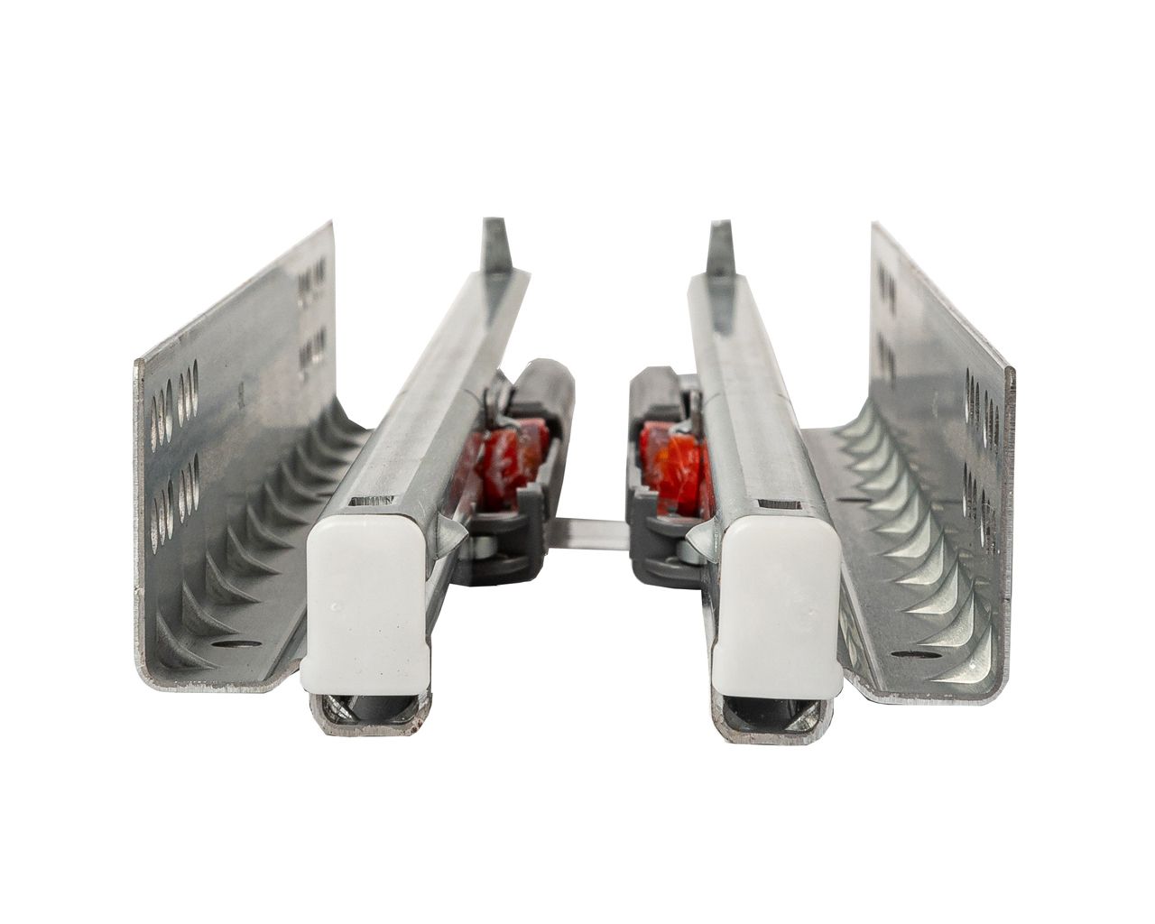 Комплект направляющих скрытого монтажа с фиксаторами Firmax L=550мм, полного выдвижения с доводчиком, для ЛДСП 16мм. Рис. 3