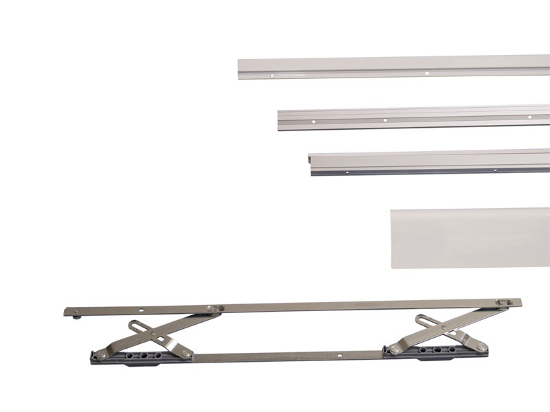 Комплект направляющих+ручка PTS-130 New, 3000мм, белый - ШСФ 901-1350. Рис. 1