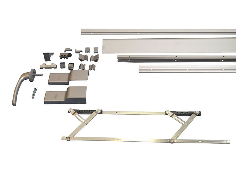 Комплект направляющих+ручка PTS-130 New, 3000мм, серебро - ШСФ 901-1350. Рис. 3