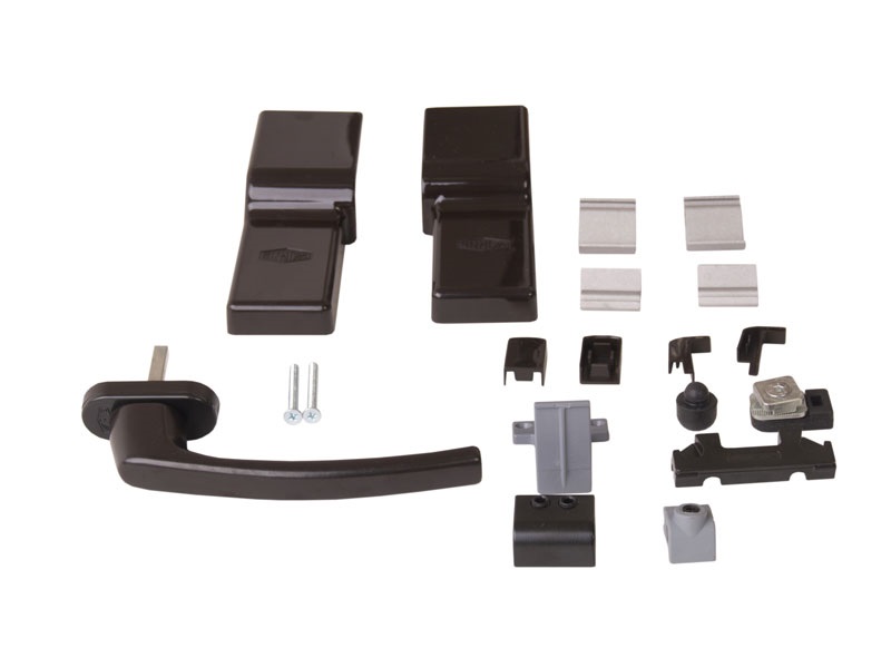 Комплект направляющих+ручка PTS-130 New, 3500мм, коричневый Ral 8022 - ШСФ  1351-1600. Рис. 2