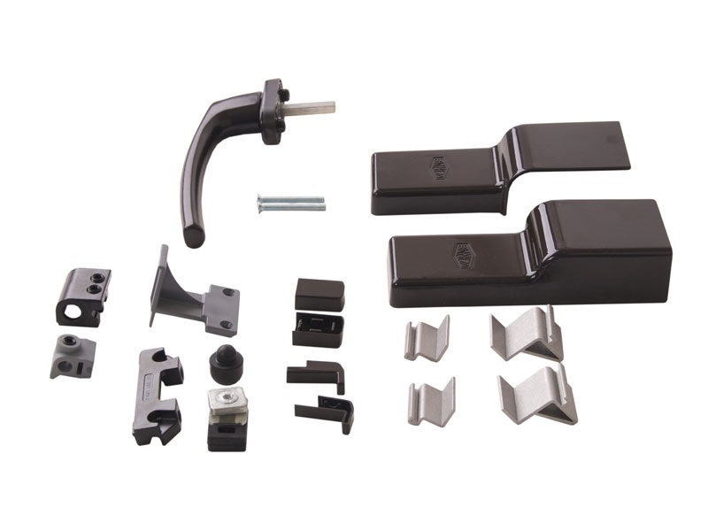 Комплект направляющих+ручка PTS-130 New, 3500мм, коричневый Ral 8022 - ШСФ  1351-1600. Рис. 3