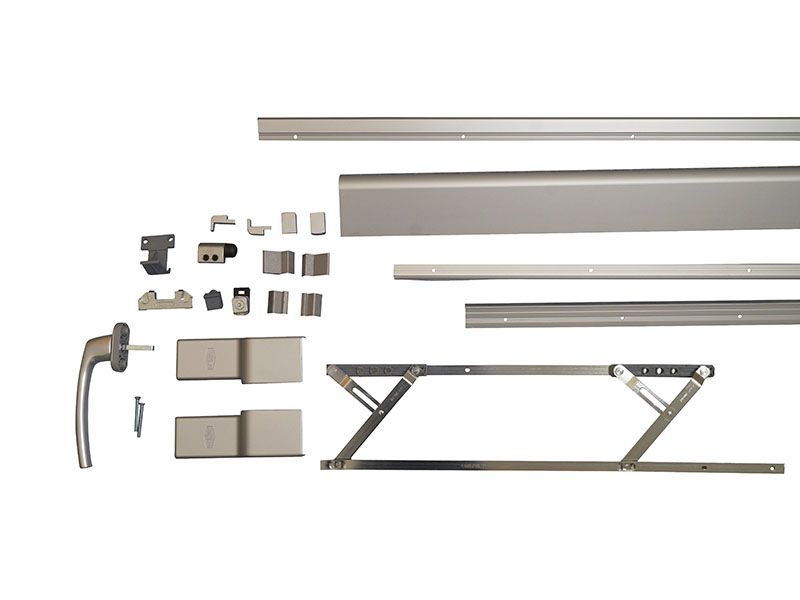 Комплект направляющих+ручка PTS-130 New, 3500мм, серебро - ШСФ 1351-1600. Рис. 2 Комплект направляющих+ручка PTS-130 New, 3500мм, серебро - ШСФ 1351-1600. Рис. 2