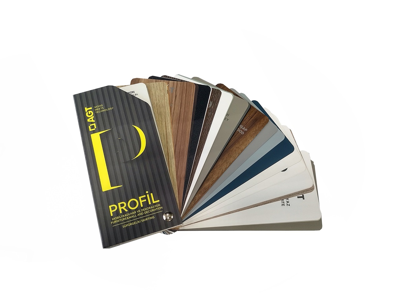 Комплект образцов декоров пленок Профили AGT, 2023 (рамочные, стеновые, для отделки). Рис. 2