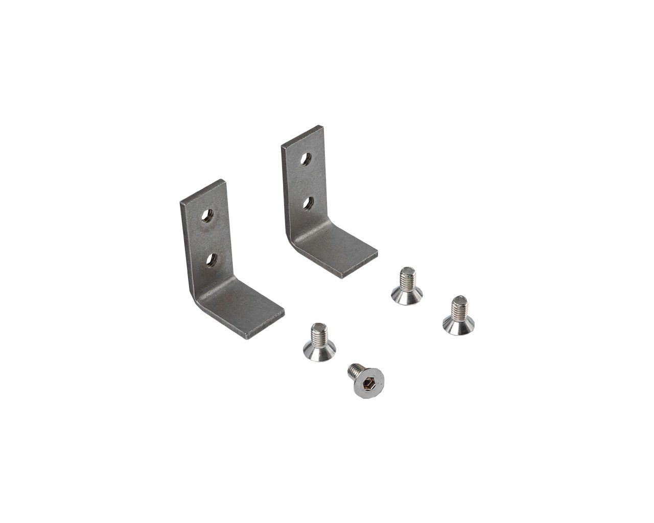 Комплект опорного уголка 2 шт для ALM740344 в комплект входят винты М6х12 DIN7991 A2. Рис. 1 Комплект опорного уголка 2 шт для ALM740344 в комплект входят винты М6х12 DIN7991 A2. Рис. 1