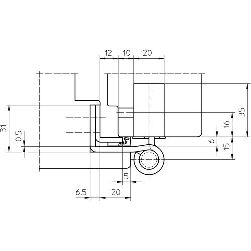 Комплект петель для дверей 3 шт. до 160 кг. бронзовый металлик с противовзломным штифтом. Рис. 2