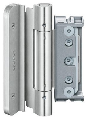 Комплект петель для дверей 3 шт. до 160 кг. оцинкованные с противовзломным штифтом. Рис. 1