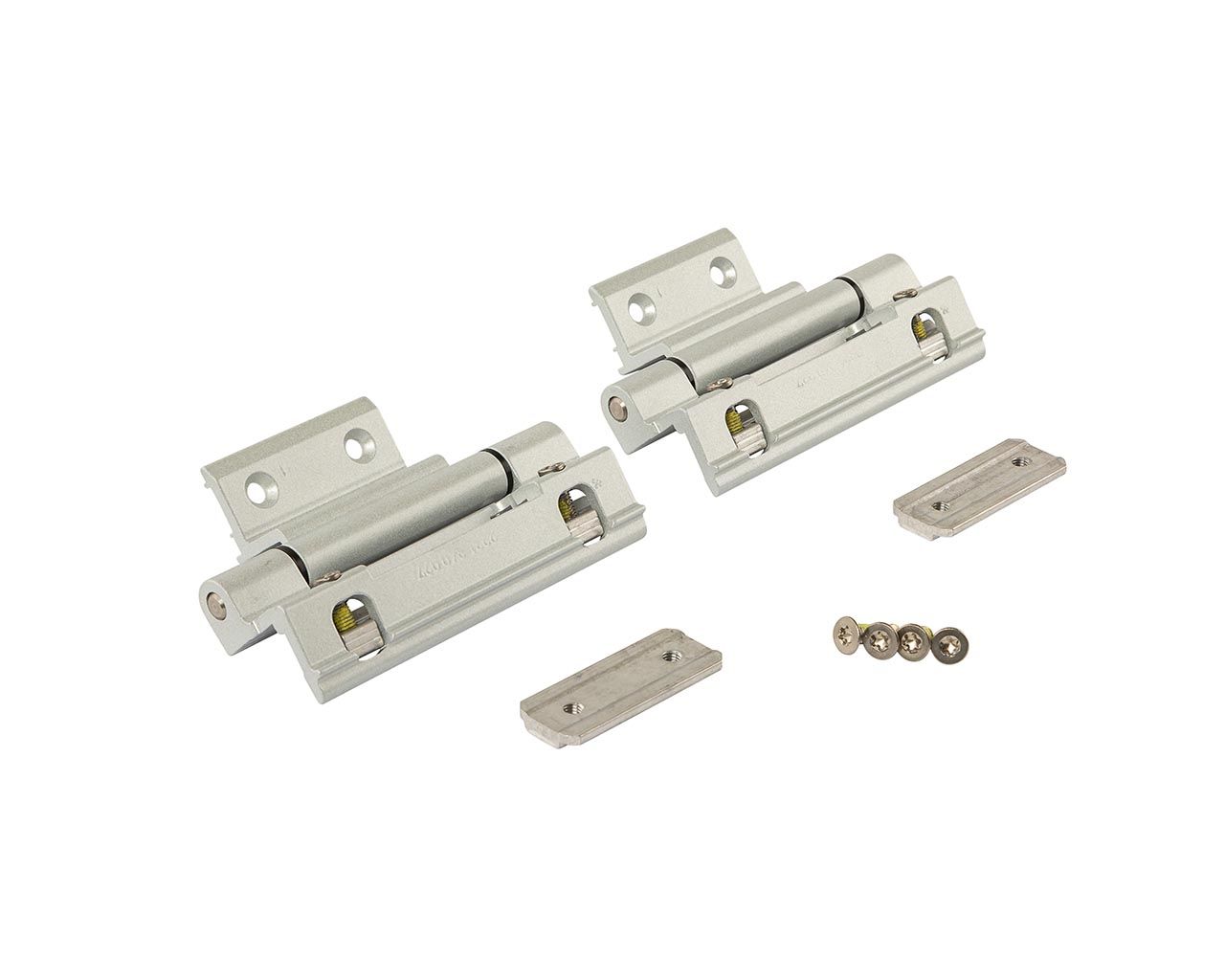 Комплект петель фрамужных Alu 540, клемма 2, V.01, 130 кг, сер. RAL9006, 728721. Рис. 1