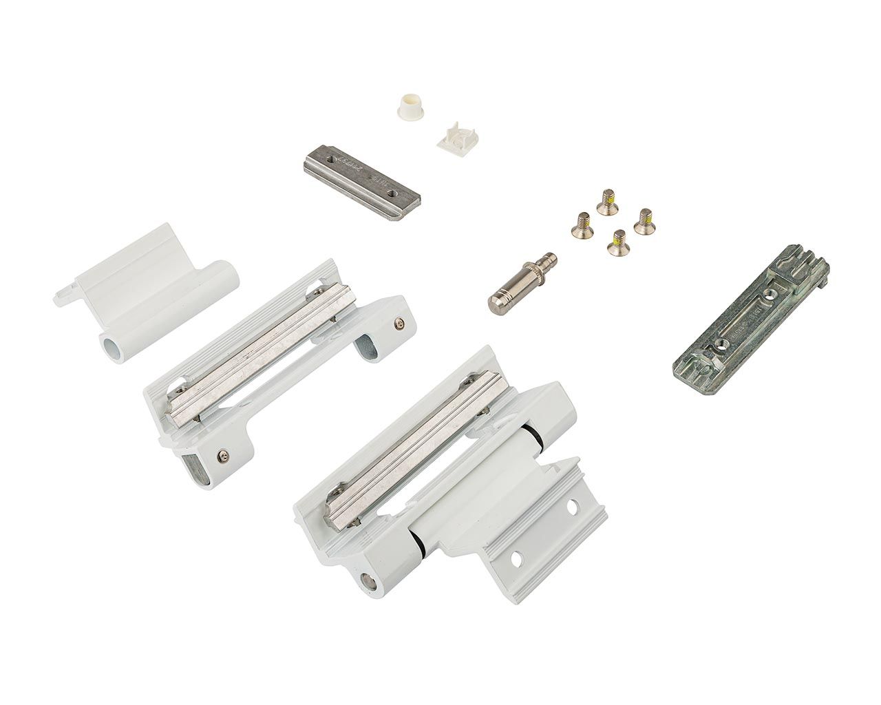 Комплект петель поворотных DF, клемма 2, V.01, 90/130кг, белый R07.2, 728740. Рис. 1