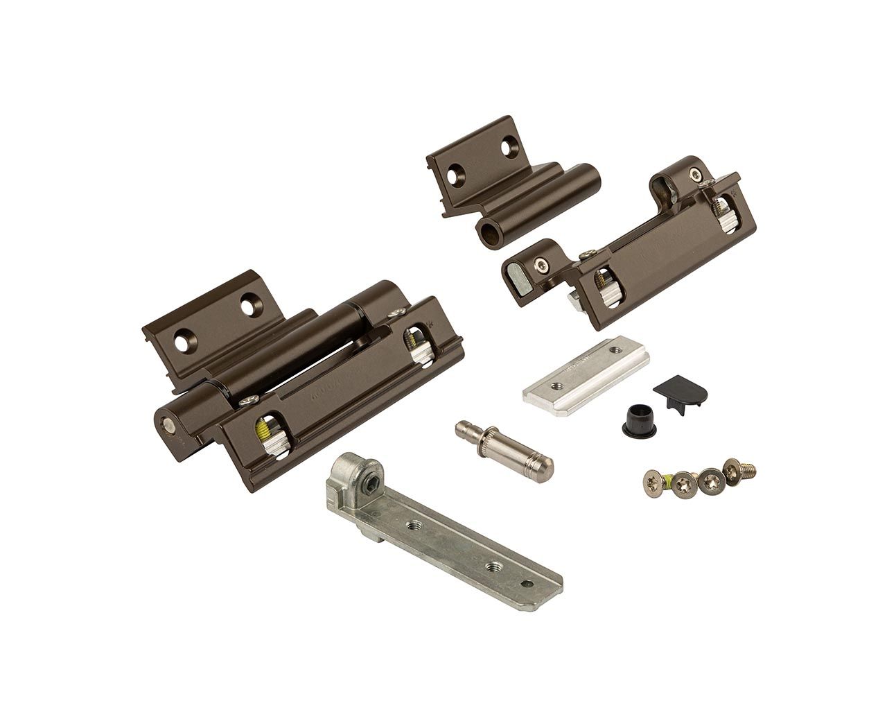 Комплект петель поворотных DF, клемма 2, V.01, 90/130кг, коричневый R05.4, 728738. Рис. 1