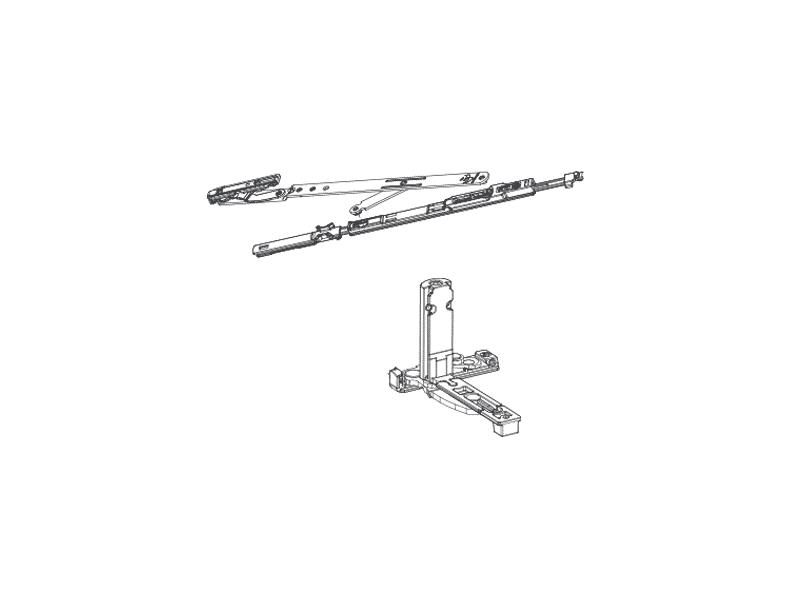 Комплект петель поворотно-откидных скрытых, 584-1600, Европаз, правый. Рис. 3