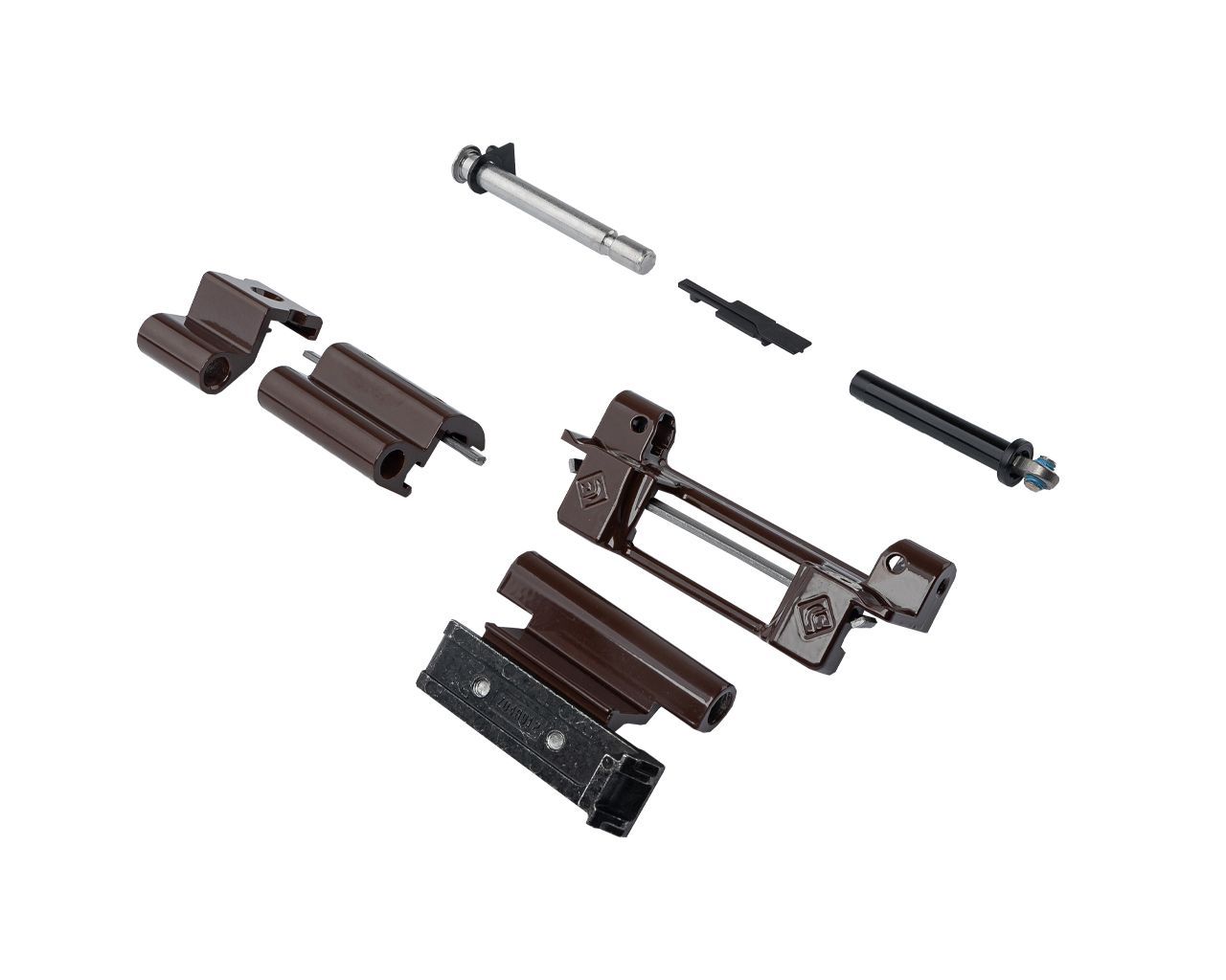 Комплект петель пов-откидных 100, Европаз, корич. RAL8017. Рис. 1