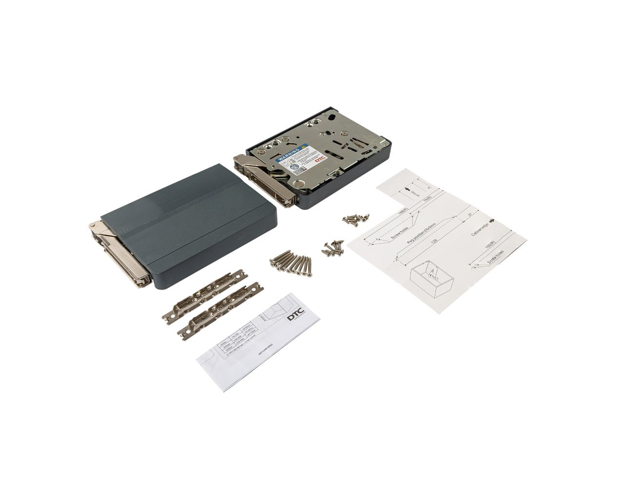 Комплект подъемного механизма TOP STAY SF для откидных фасадов, индекс нагрузки 3200-9000, высота h=400-700 мм, серый. Рис. 1 Комплект подъемного механизма TOP STAY SF для откидных фасадов, индекс нагрузки 3200-9000, высота h=400-700 мм, серый. Рис. 1