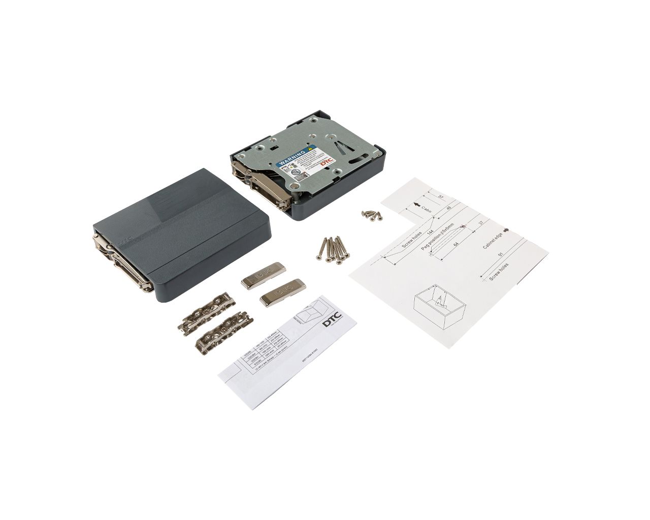 Комплект подъемного механизма TOP STAY SQ PUSH NEW для откидных фасадов, индекс нагрузки 1800-4000, высота h=250-500 мм, (отв. часть саморез и скотч) серый. Рис. 1 Комплект подъемного механизма TOP STAY SQ PUSH NEW для откидных фасадов, индекс нагрузки 1800-4000, высота h=250-500 мм, (отв. часть саморез и скотч) серый. Рис. 1