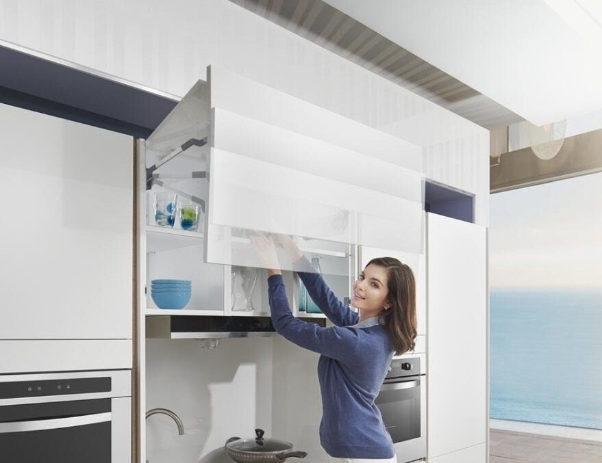 Комплект подъемного механизма TOP STAY ST для складных фасадов, индекс h=960-1040 мм, нагрузка 4,8-8,1 кг, серый. Рис. 3 Комплект подъемного механизма TOP STAY ST для складных фасадов, индекс h=960-1040 мм, нагрузка 4,8-8,1 кг, серый. Рис. 3