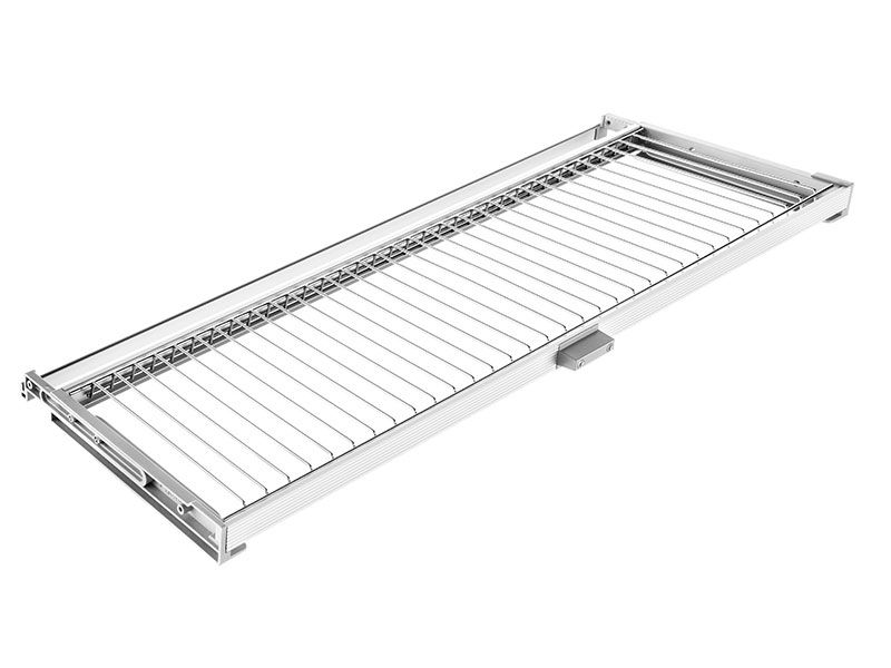 Комплект посудосушителя для тарелок/чашек в базу 450мм(для плиты 16мм), с алюмин. рамой и пласт. поддоном, регулировка по глубине. Рис. 2 Комплект посудосушителя для тарелок/чашек в базу 450мм(для плиты 16мм), с алюмин. рамой и пласт. поддоном, регулировка по глубине. Рис. 2